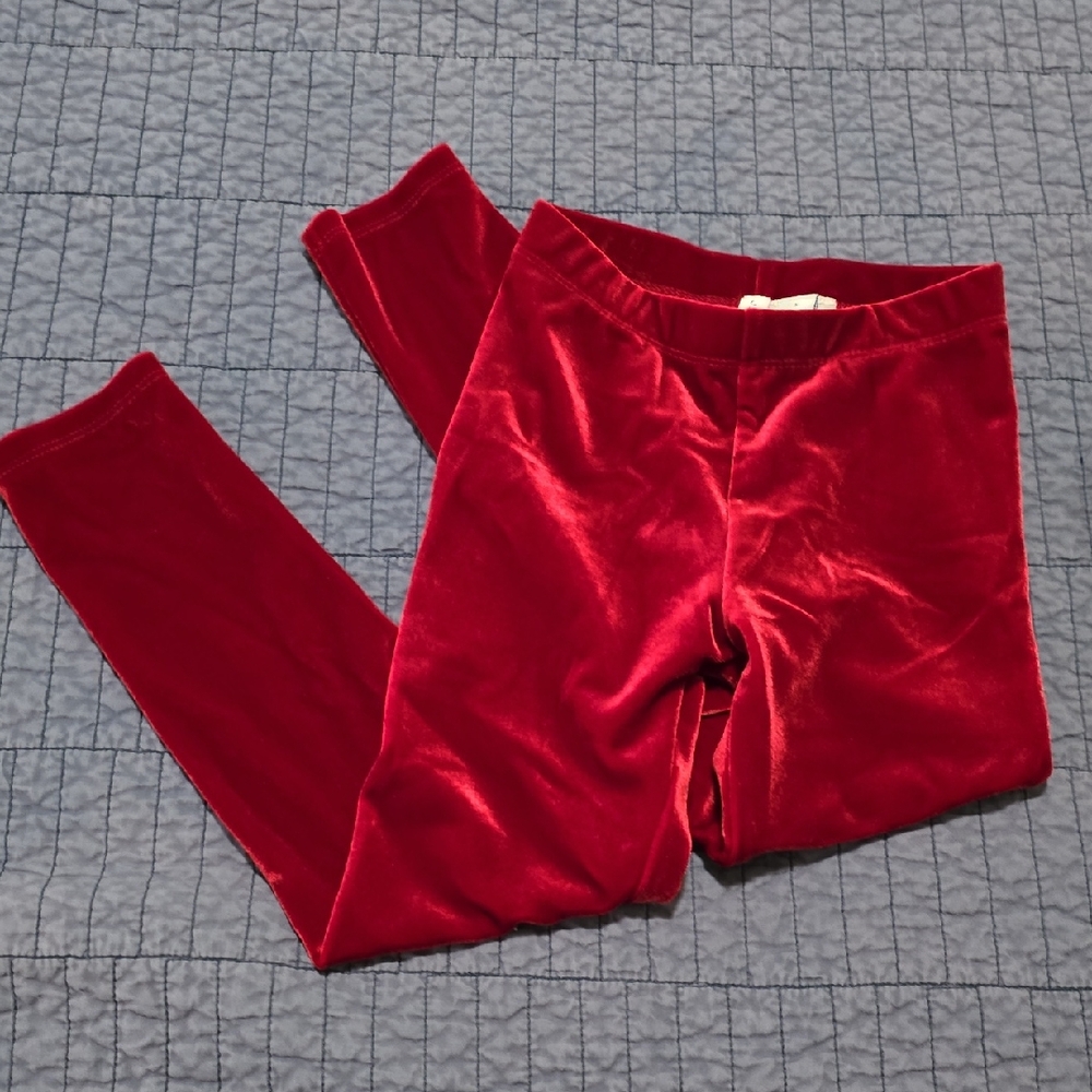 Janie and Jack Festive Red Velvet Pants